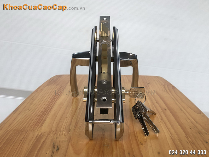 Khóa tay gạt cửa chính bằng inox SS8568 - ảnh 2
