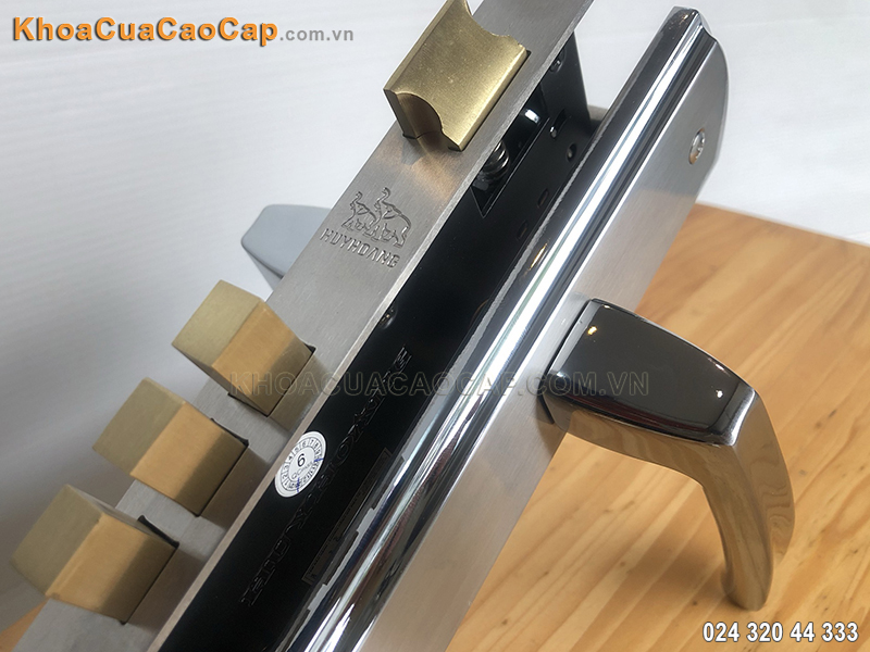 Khóa tay gạt cửa chính bằng inox SS8568 - ảnh 5